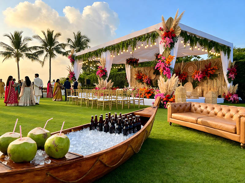 catering at a wedding